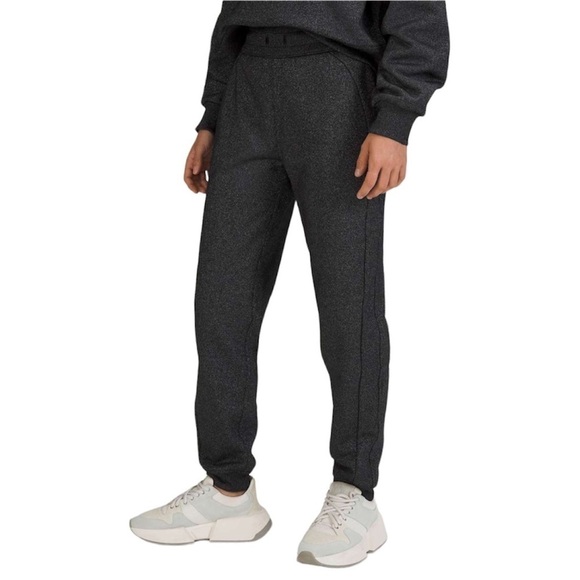 lululemon athletica Pants - Lululemon Scuba High-Rise Jogger Pant Black Sparkle Cotton Fleece Sz 4 NWOT